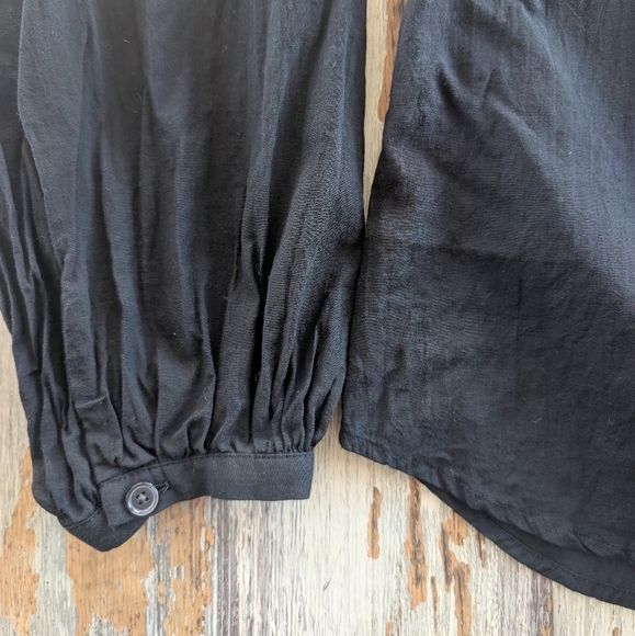 Aritzia Wilfred Free Lyra Blouse Women's Small Black - Picture 5 of 8